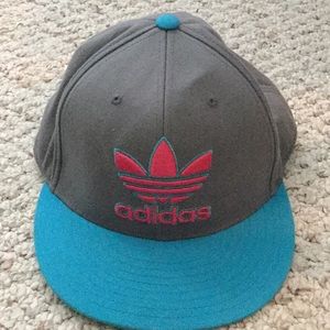 Adidas turquoise and pink flat Bill
